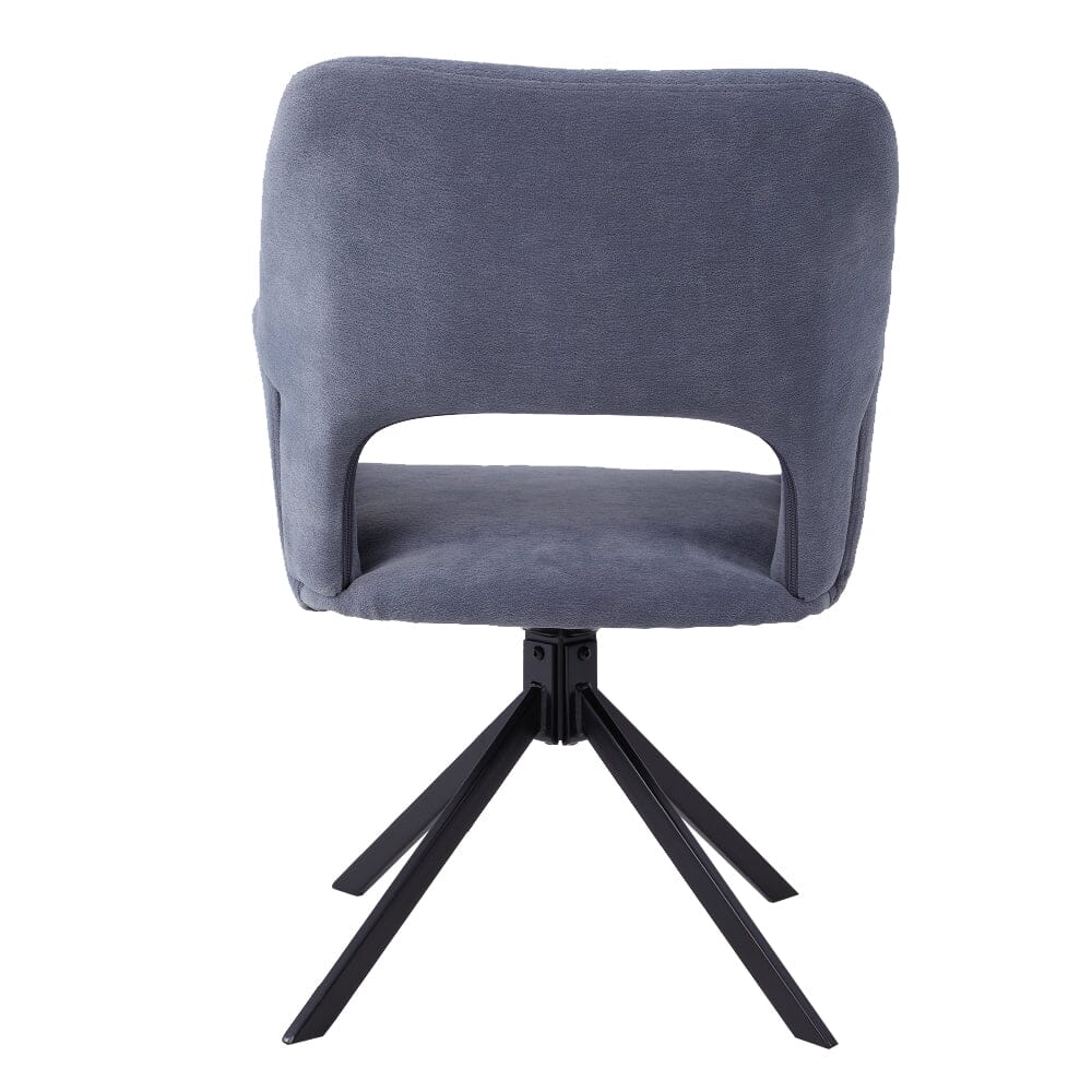Modern Swivel Accent Chair Collection – Grey Teddy Fleece Living and Home 