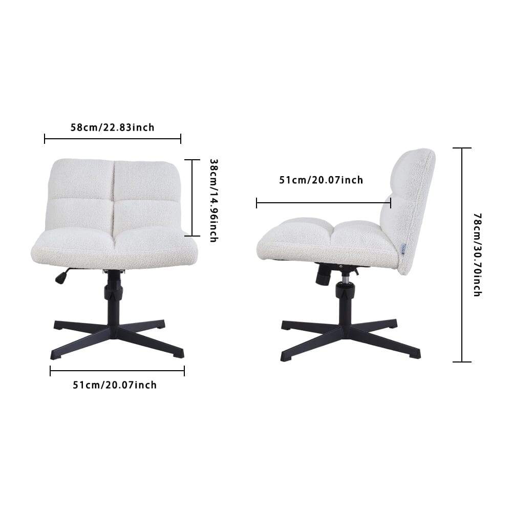 Plush Teddy Bear Fabric Accent Chair in White Living and Home 