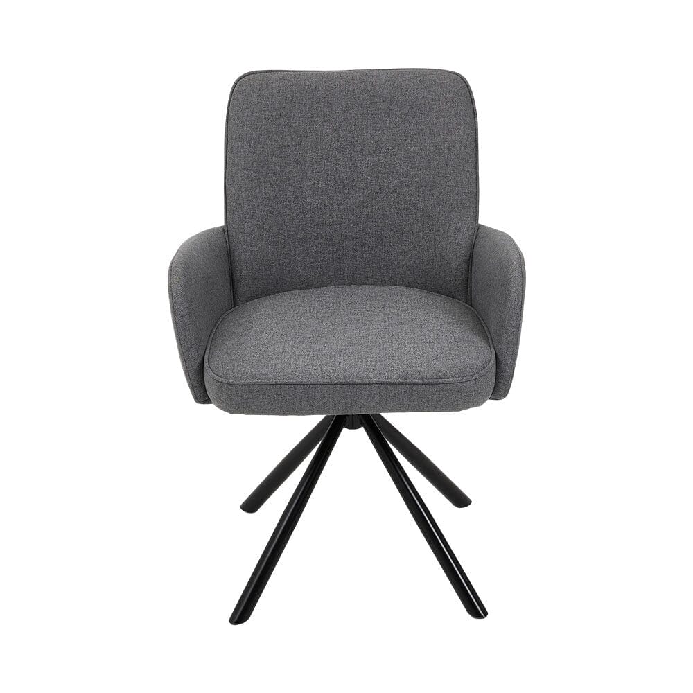 Scandinavian Style Swivel Accent Chair Linen Fabric Living and Home 