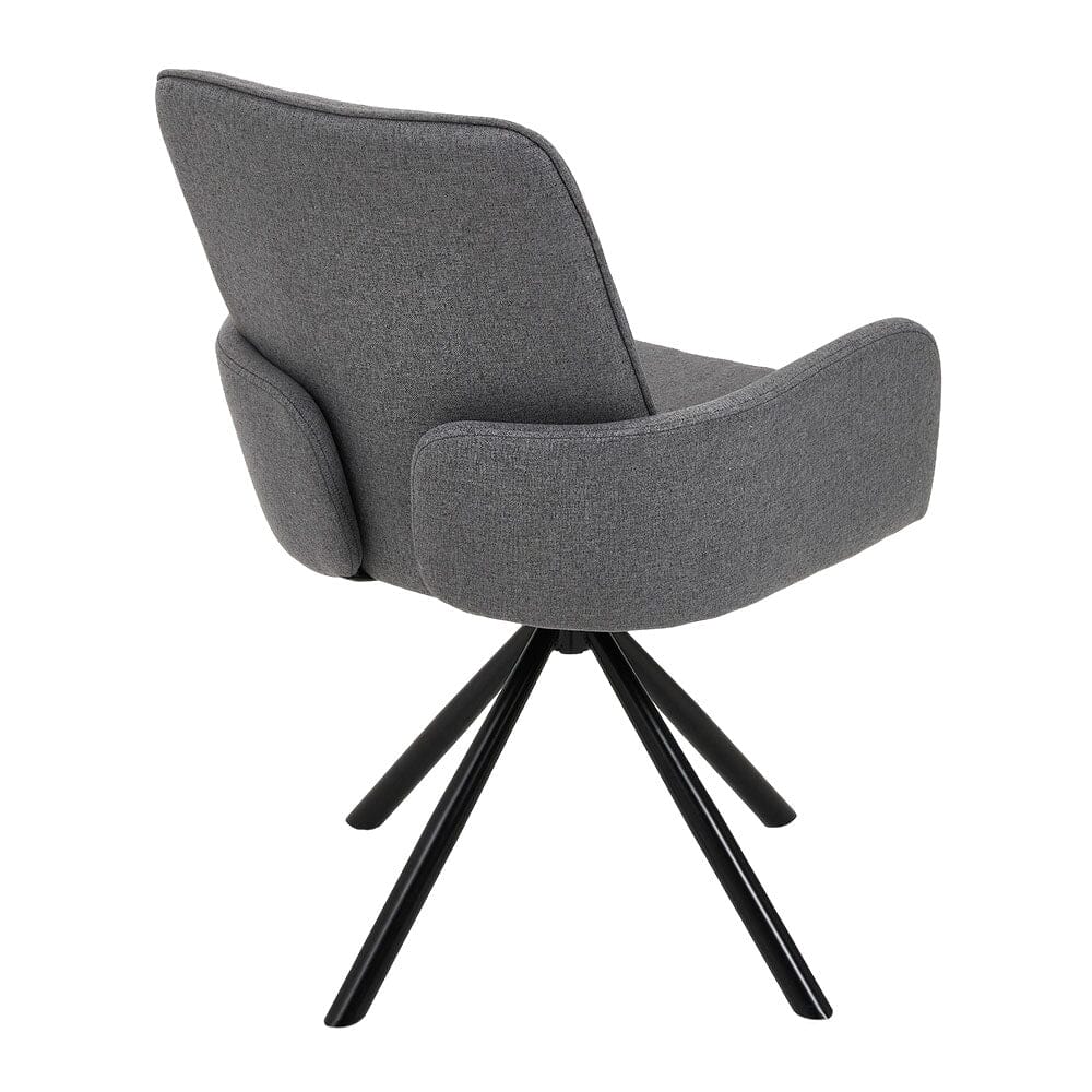 Scandinavian Style Swivel Accent Chair Linen Fabric Living and Home 
