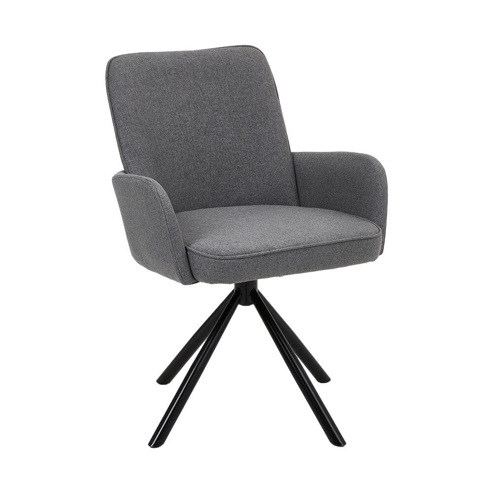 Scandinavian Style Swivel Accent Chair Linen Fabric Living and Home 
