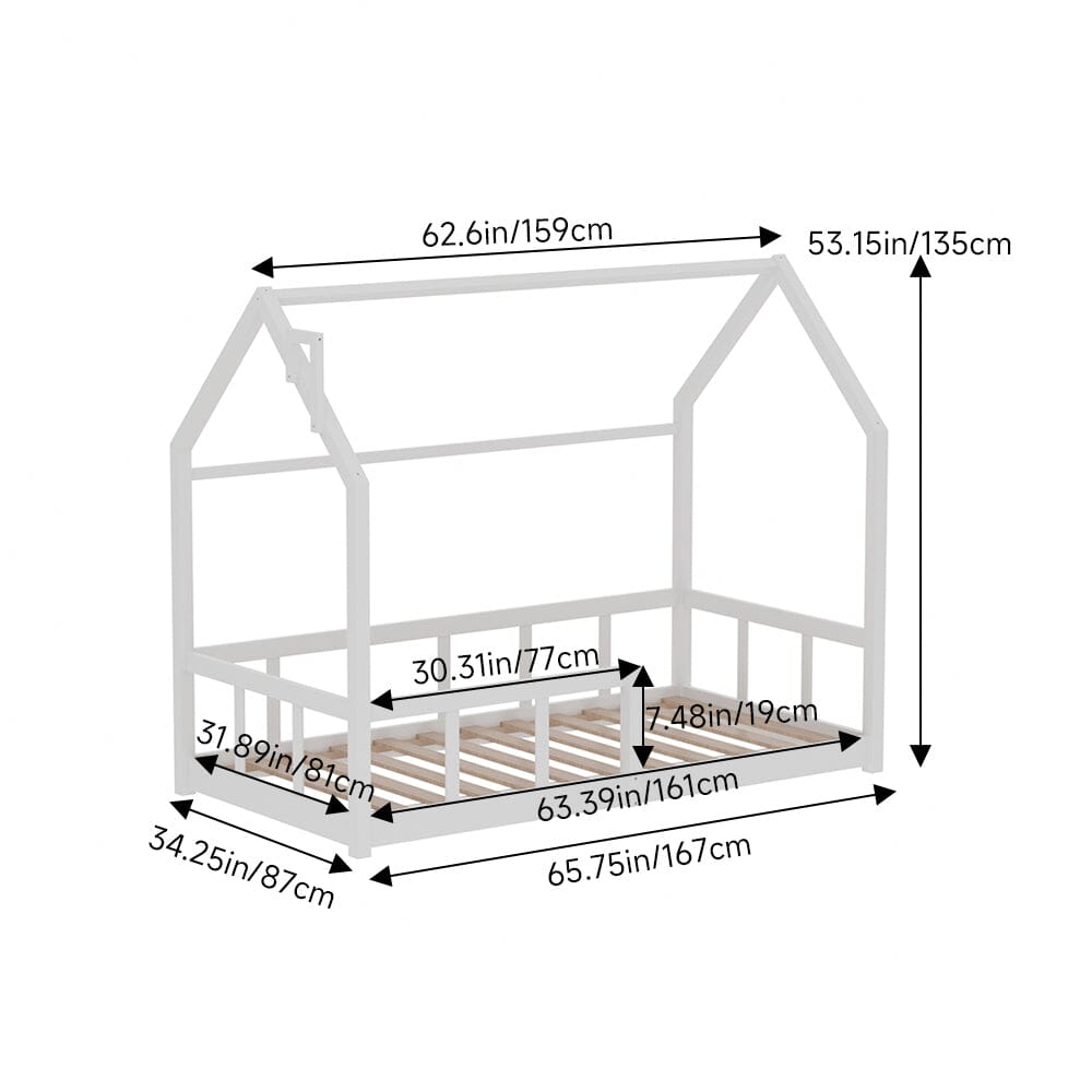Wooden House Bed Frame Bed Frames Living and Home 