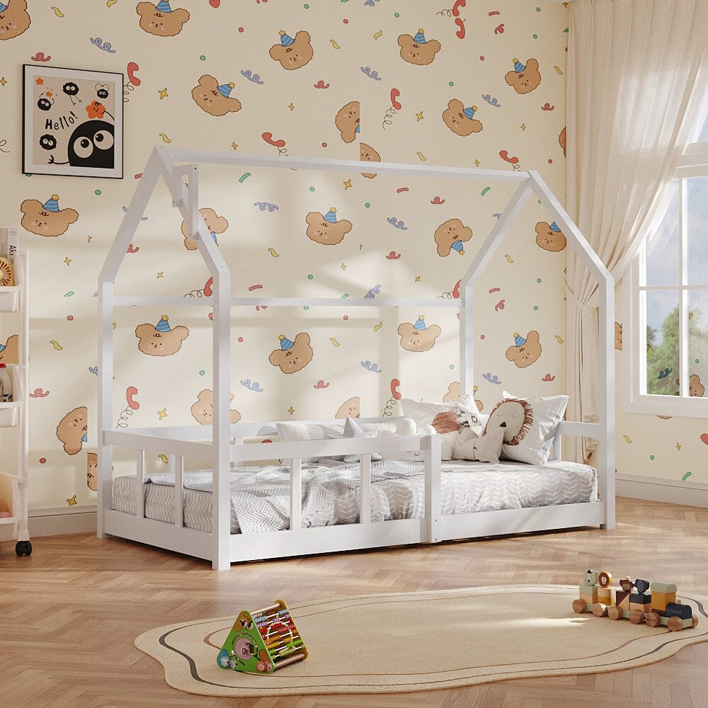 Wooden House Bed Frame Bed Frames Living and Home 