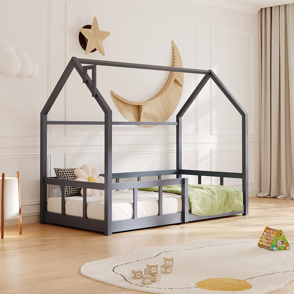 Wooden House Bed Frame Bed Frames Living and Home 