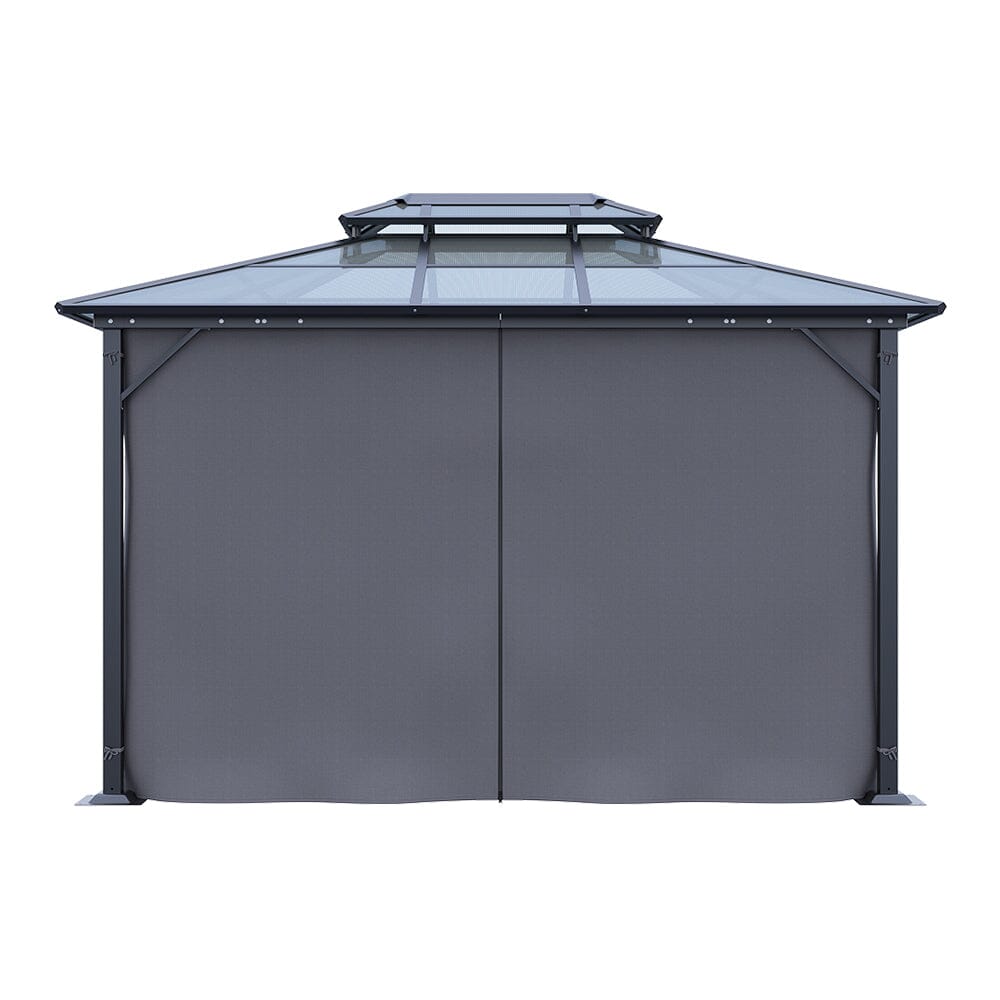 3*3.6*2.7m Iron and Aluminium Double Foof Sun Canopy Living and Home 
