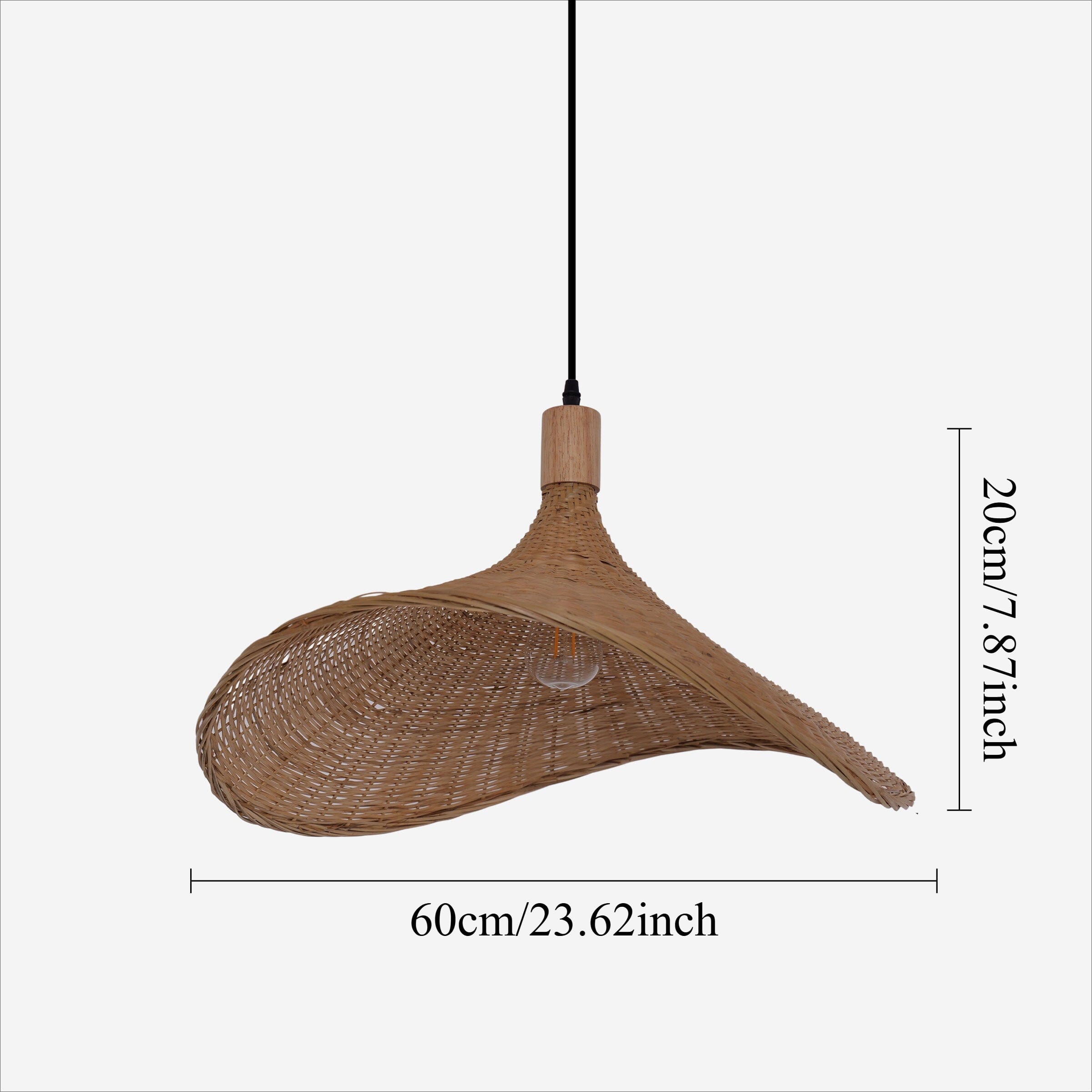 Lightsin Handwoven Bamboo Shade Pendant Light for Cozy Interiors Lightsin UK 
