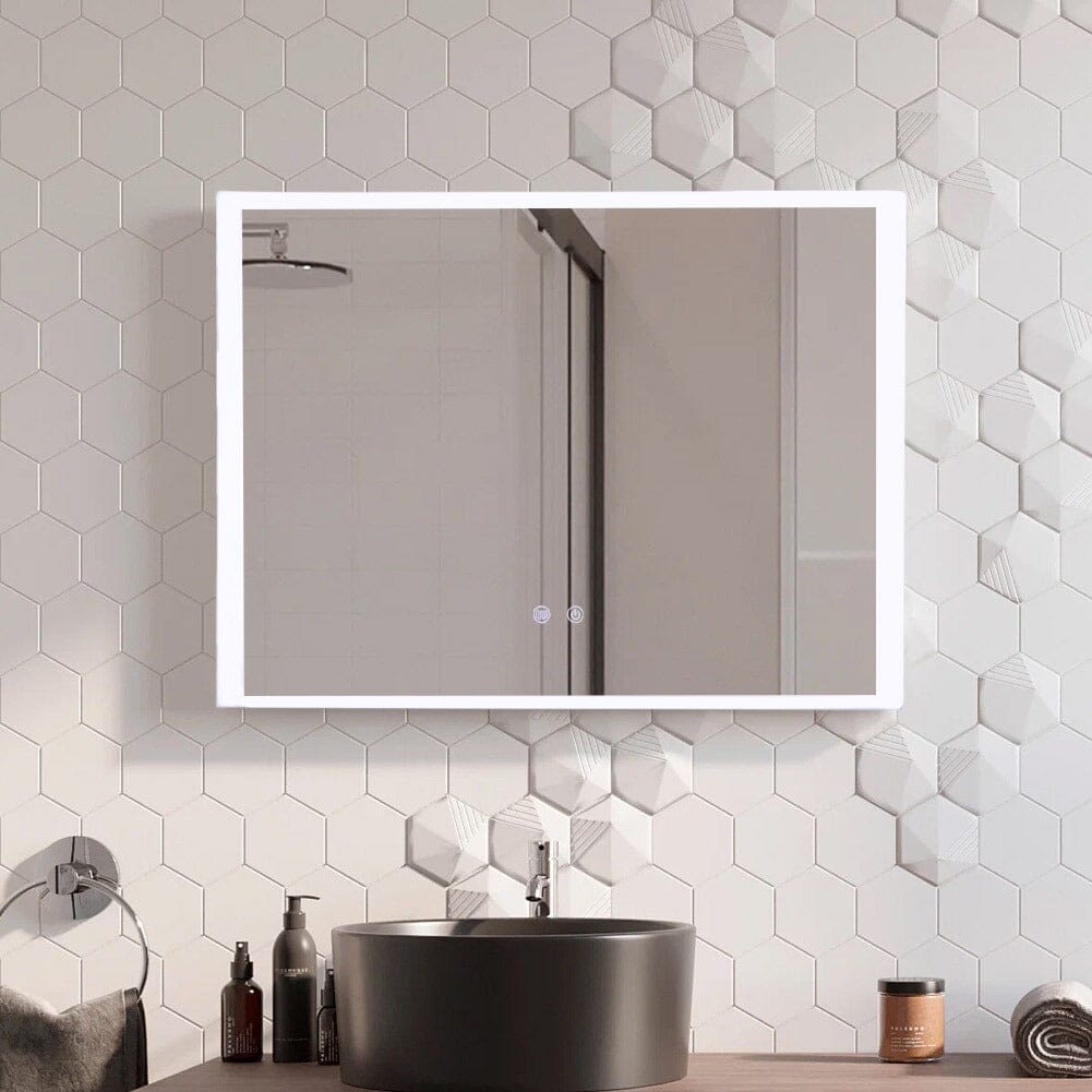 Frameless Anti-Fog Dimmable LED Wall Mirror Living and Home 