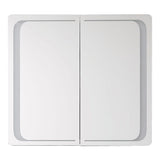 Double Door LED Bathroom Mirror Cabinet with Bluetooth Bathroom Mirror Cabinets Living and Home 