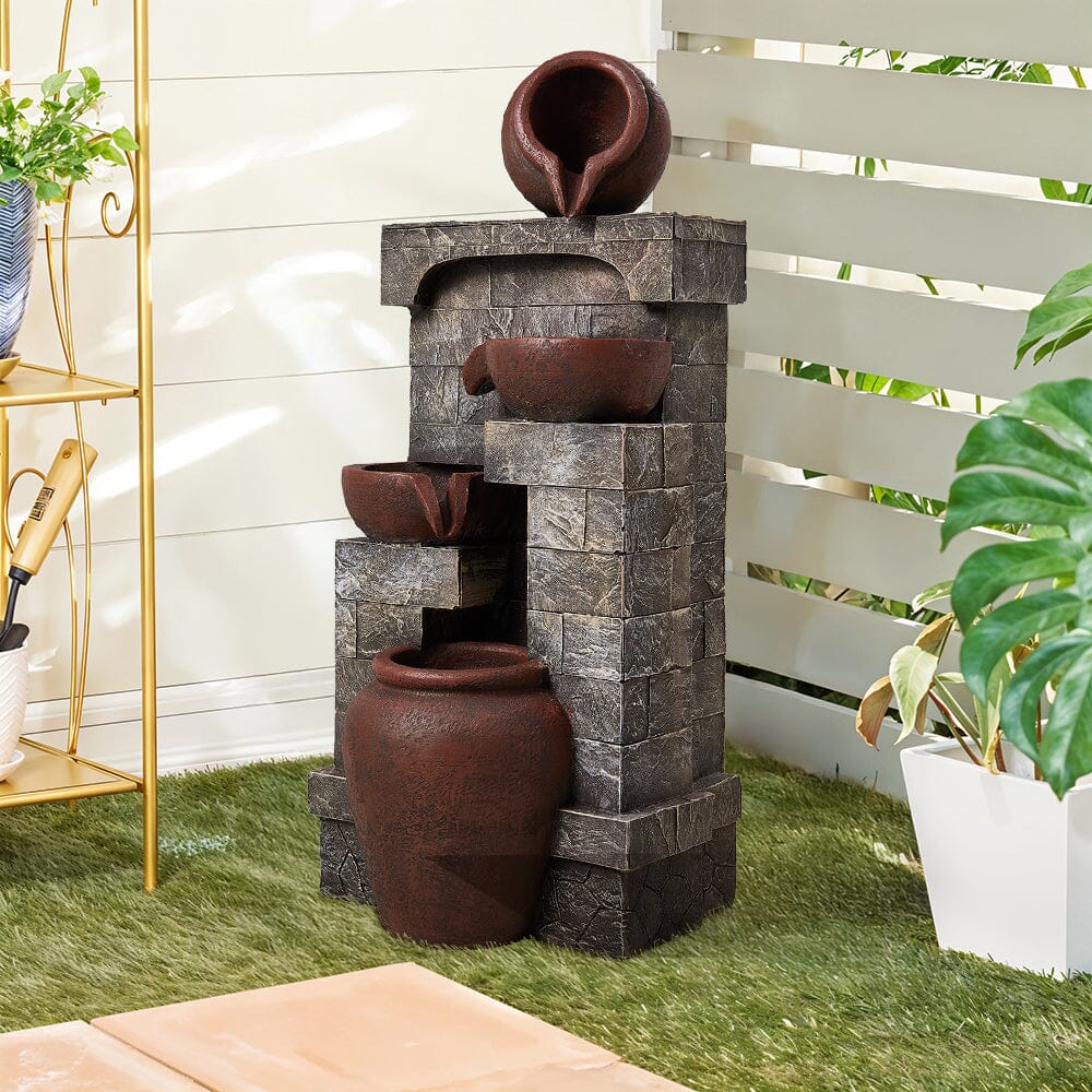 Outdoor Garden Water Feature with 2.4W Solar Water Pump Living and Home B 