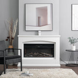 34 Inch Electric Fireplace Suite 1800W with Ambient Light 7 LED Colours Fireplace Suites Living and Home 
