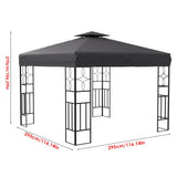 3x3m Steel Outdoor Pergola with Minimalist Design Living and Home 