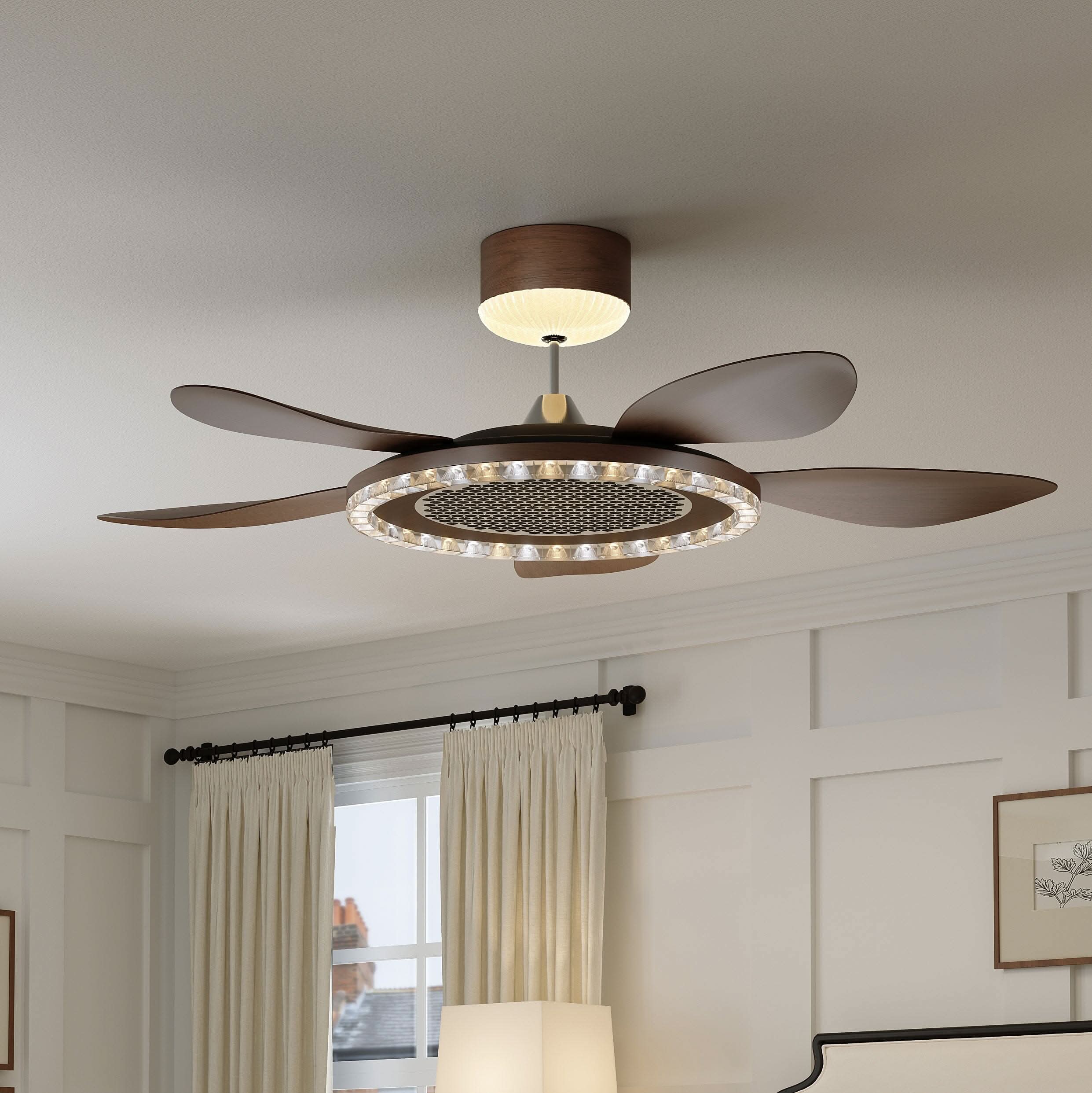 Lightsin 48 Inch Ceiling Fan with 6-Speed Reversible DC Motor Lightsin UK 