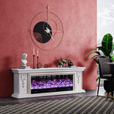 180cm W Remote Freestanding Fireplaces Bluetooth Player TV Stand Electric Fireplace