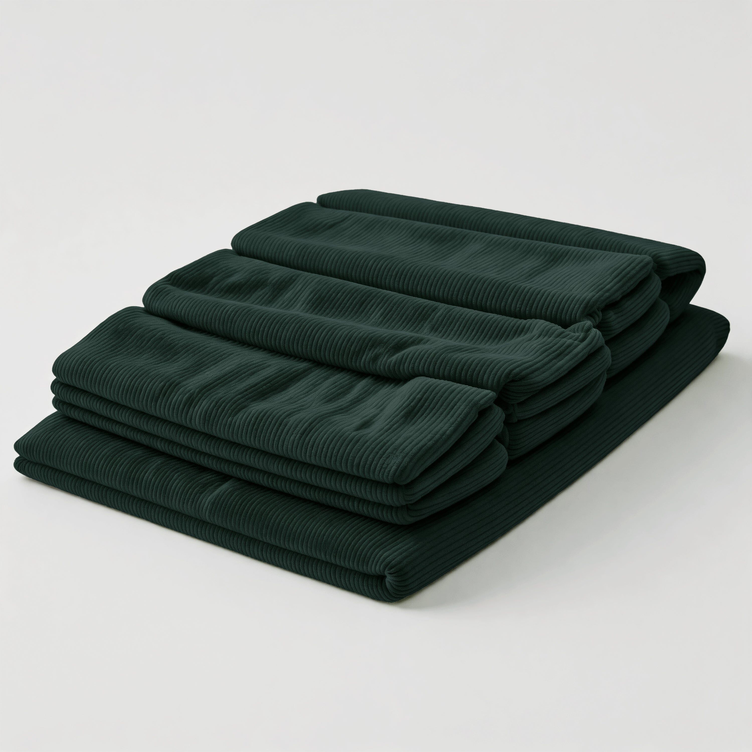 Tailored sofa cover for the Modern Ergonomic Corduroy Chaise Lounge Cottonfy UK Dark Green 