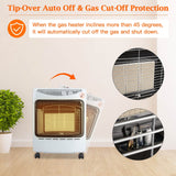 4.2KW Small Portable Gas Heater Cabinets Indoor Space Heaters Living and Home 