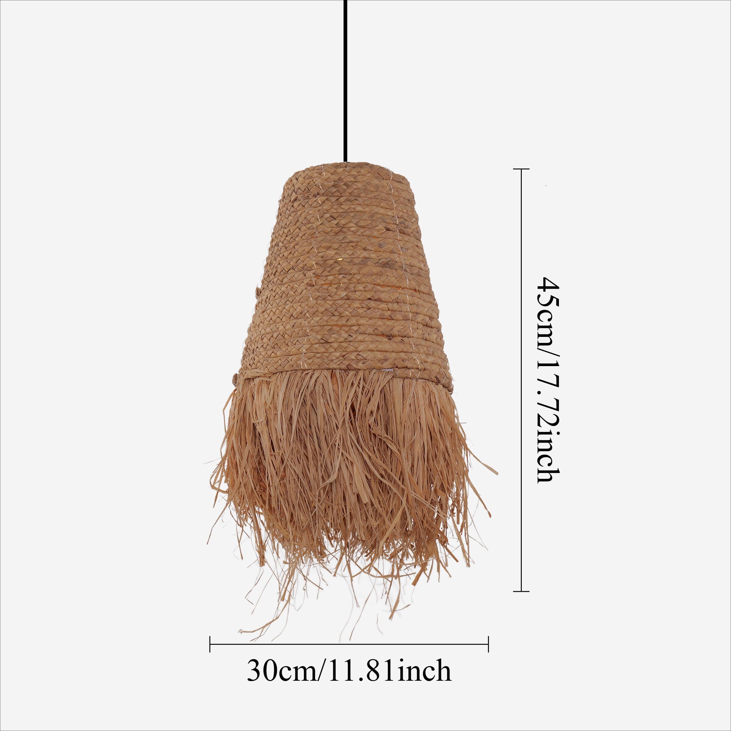 Lightsin Zen Wabi-Sabi Woven Pendant Light with Natural Grass Texture Lightsin UK 