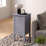 Wooden Bedside Side Table Nightstand with Drawer Living and Home 