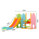 Colourful Toddler Swing and Slide Playset Indoor Outdoor Living and Home 