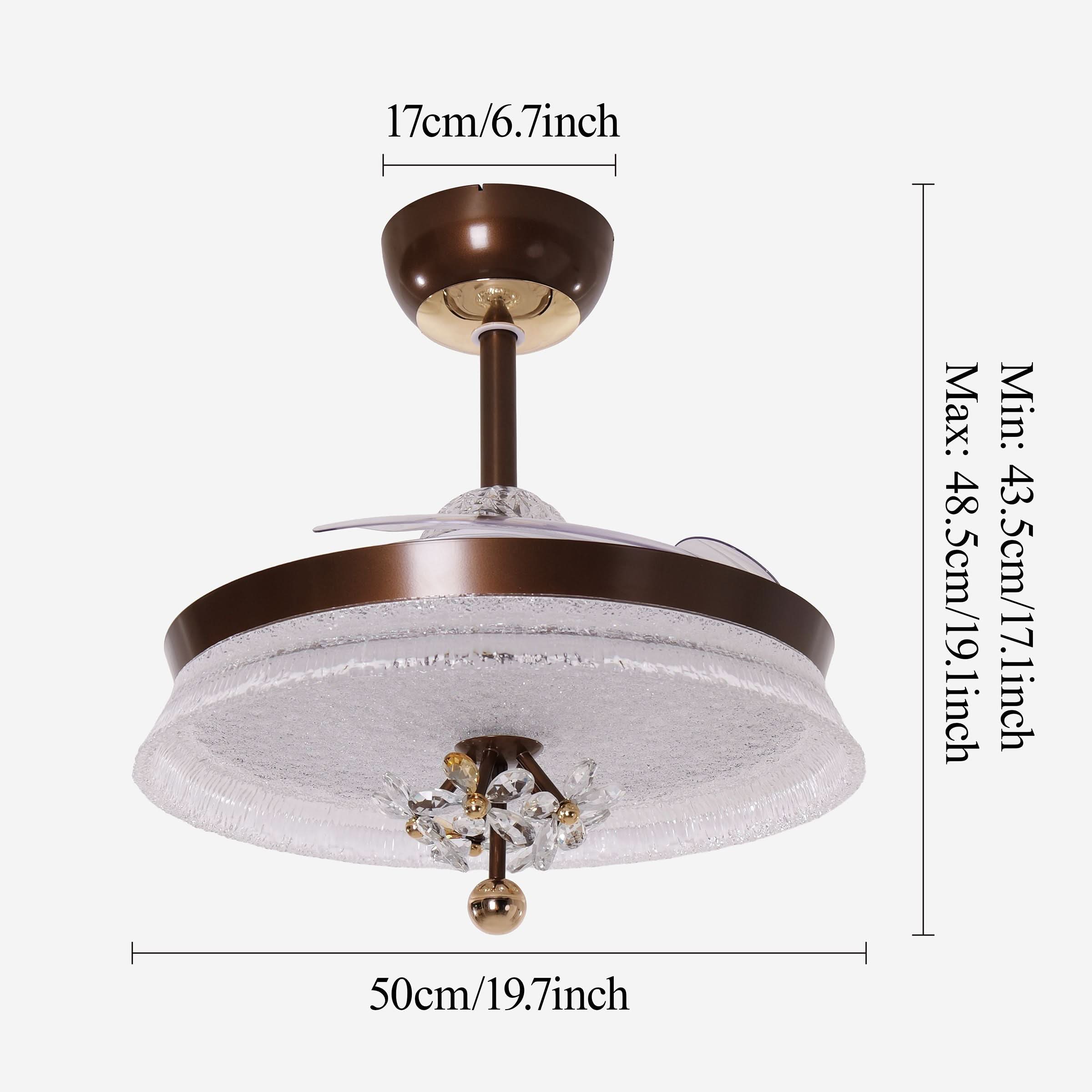 Lightsin 36 Inch Ceiling Fan with 6-Speed Remote and Reverse Motor Lightsin UK 