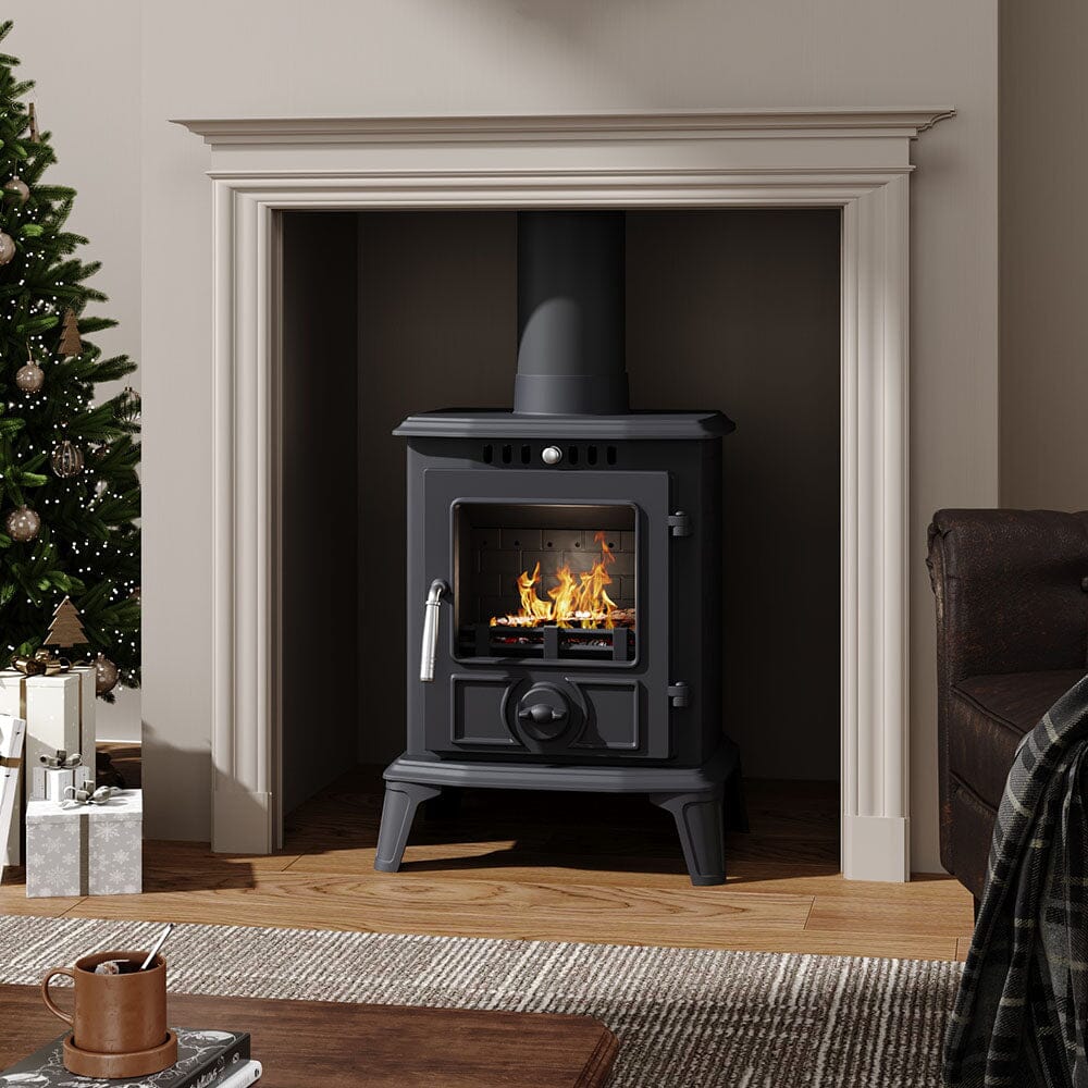 Smallbee Cast Iron Fireplace – Victorian Style Wood Burning Fireplace Insert & Freestanding Heater Smallbee UK 