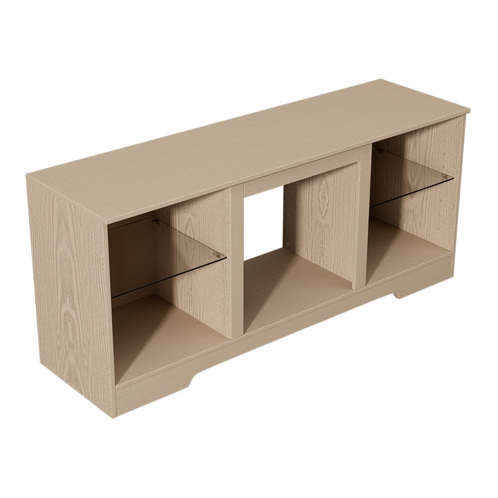 Wood Grain Fireplace Cabinet with 18inch Electric Fire | Touchscreen-enabled & remote-controlled Living and Home 