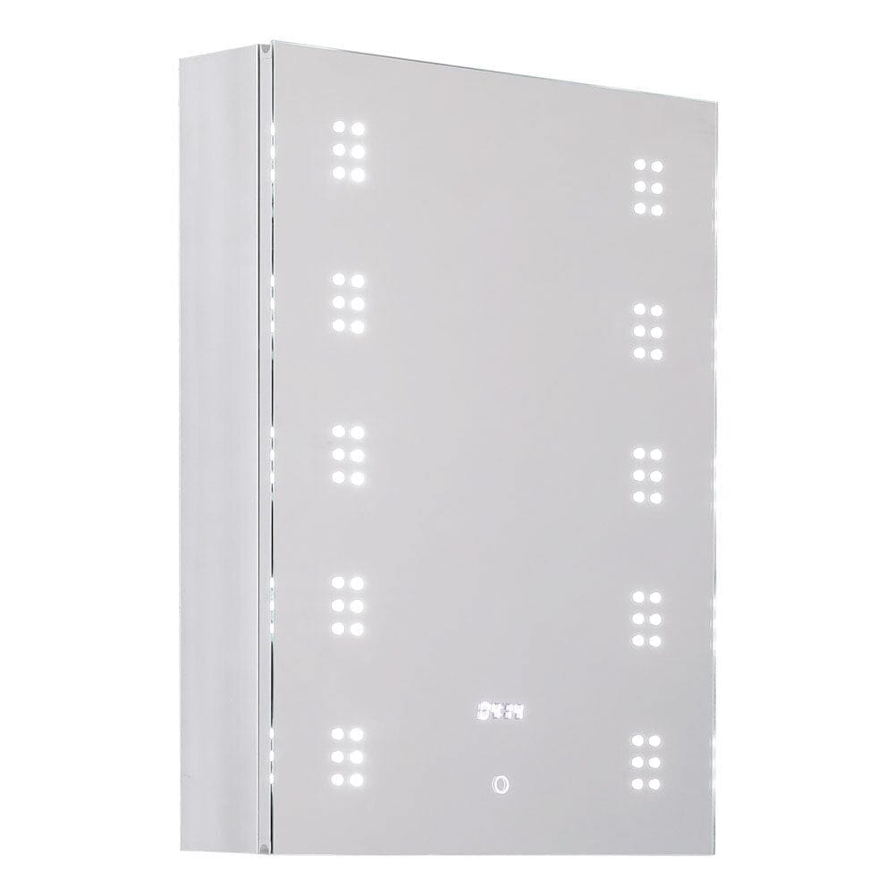 700x500MM LED Illuminated Mirror Cabinet with Shaver Socket