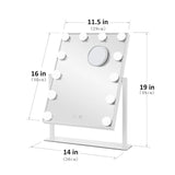 Adjustable Large Rectangular Lighted Makeup Mirror Living and Home 