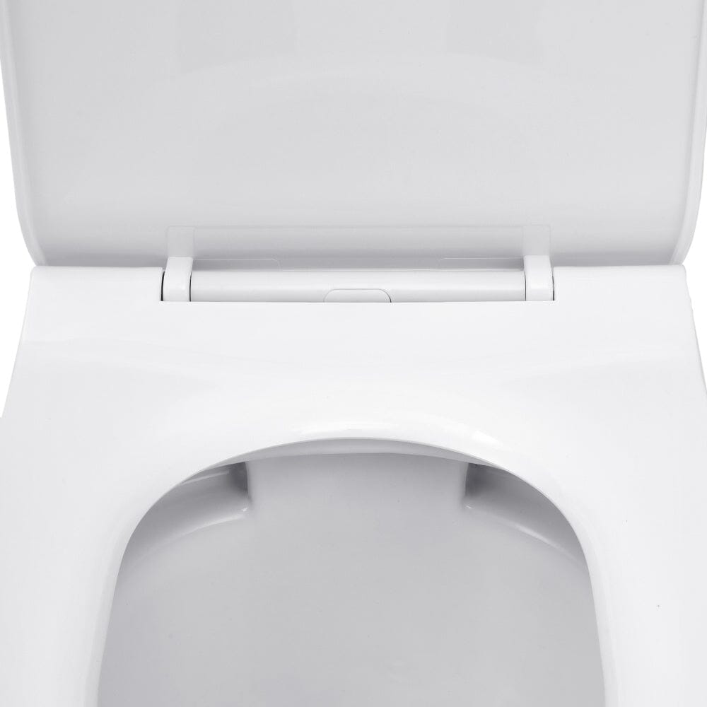 80cm H 2-Piece Elongated Toilet with Dual Flush Toilet Living and Home 