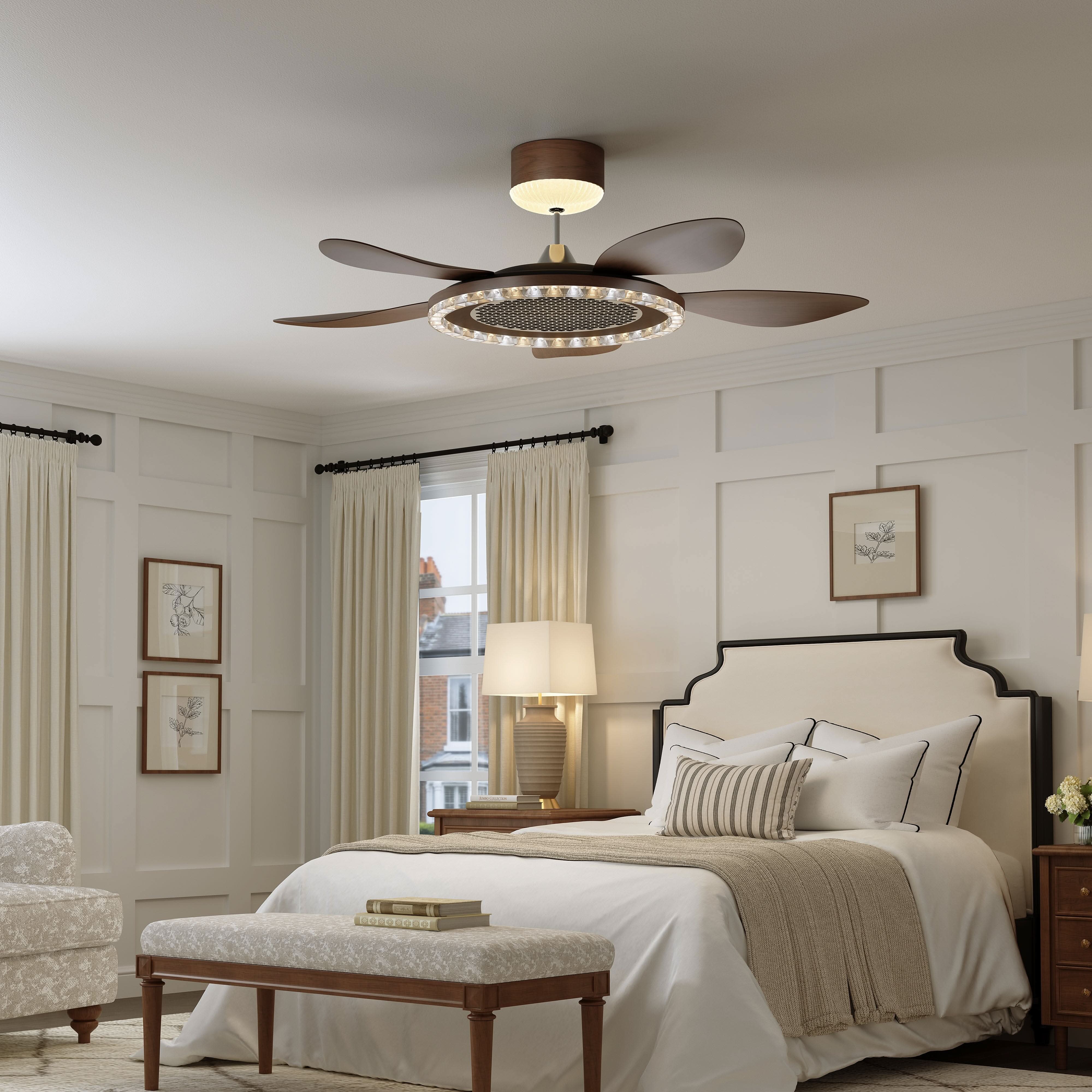 Lightsin 48 Inch Ceiling Fan with 6-Speed Reversible DC Motor Lightsin UK 