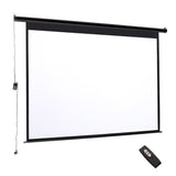 Motorized Electric Projector Screen with Remote Control Projector Screens Living and Home 