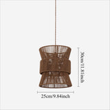 Lightsin Artisanal Handwoven Eco-Friendly Circular Pendant Light Lightsin UK 