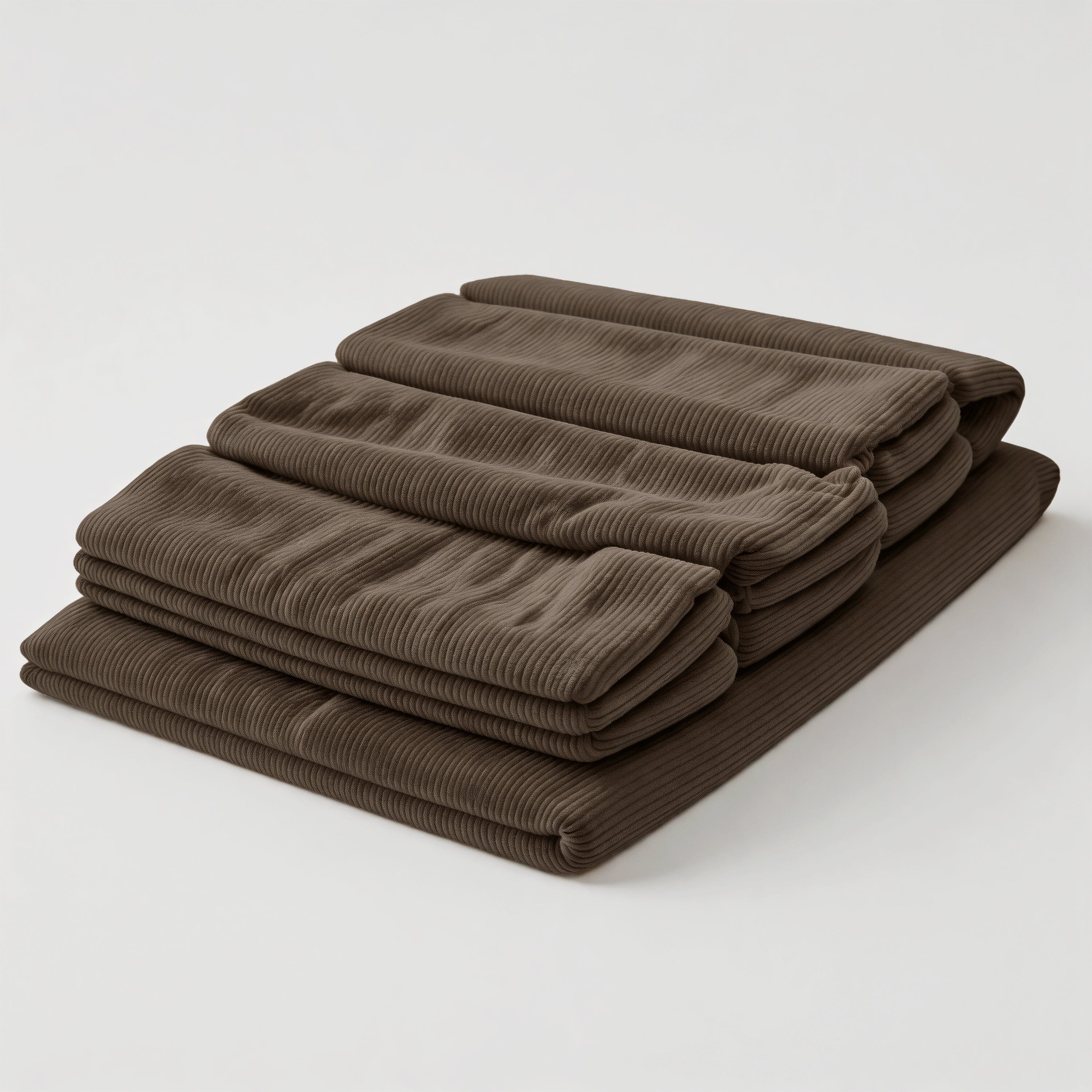 Tailored sofa cover for the Modern Ergonomic Corduroy Chaise Lounge Cottonfy UK Brown 