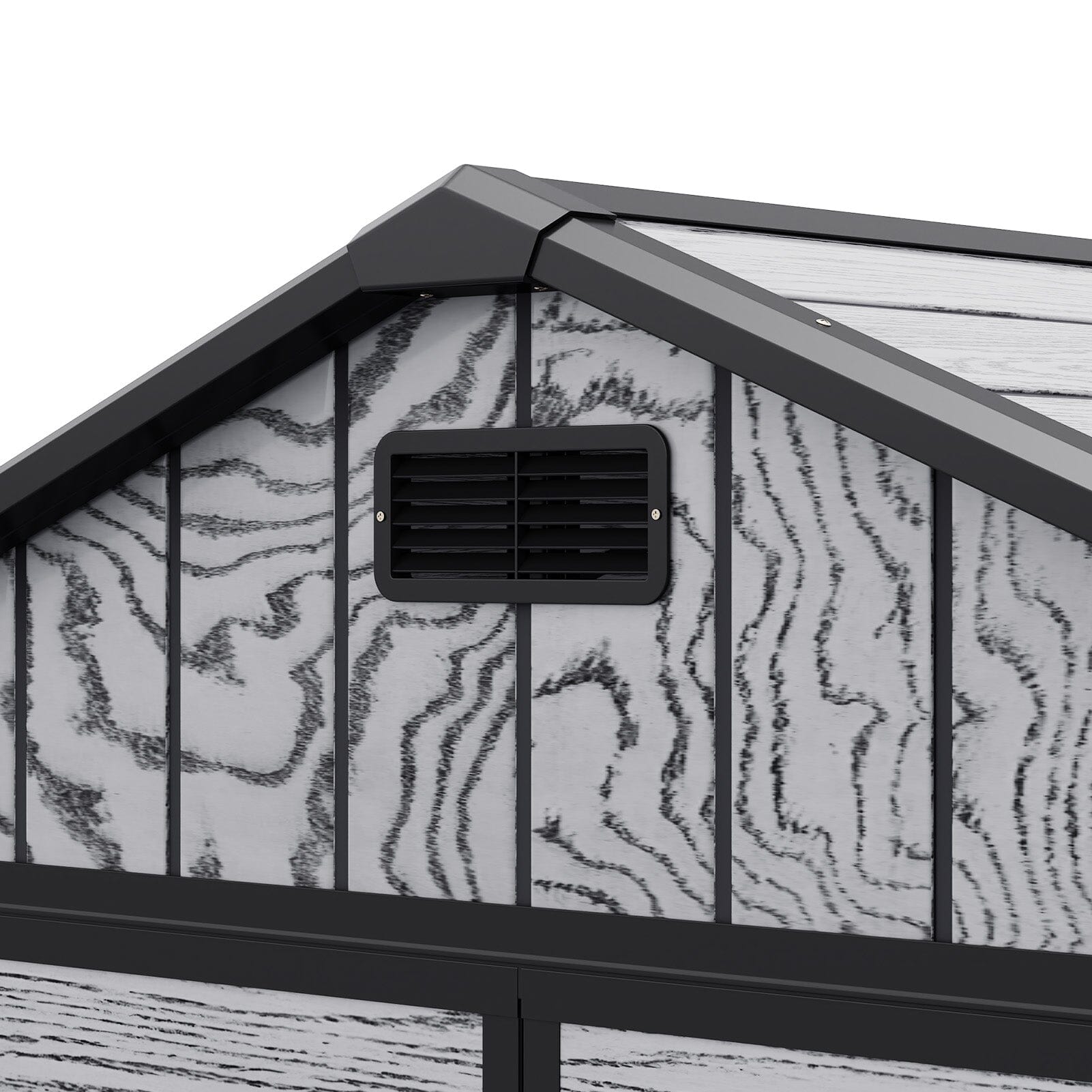 8x4ft PP Apex Roof Garden Tool Shed Outdoor Patio Storage House Living and Home 