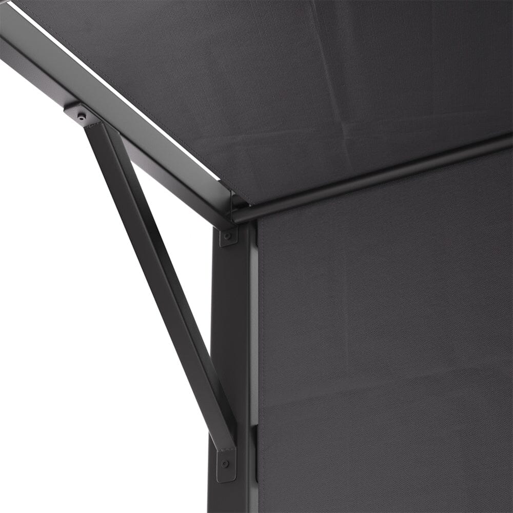 Luxury Outdoor Steel Pergola with Retractable Canopy Living and Home 