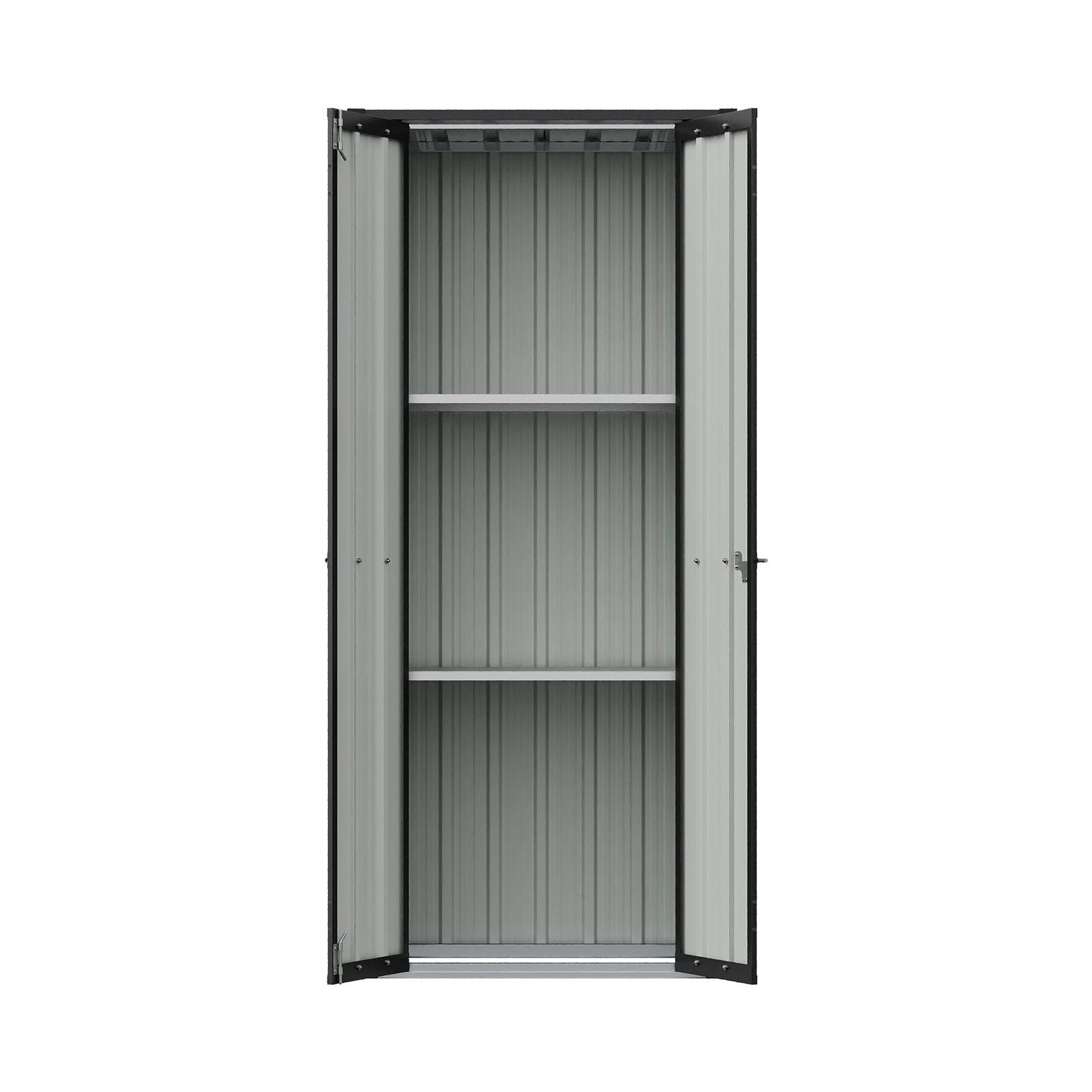1.5*2.5ft Flat Roof Charcoal Black Tool Cabinet Living and Home 