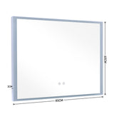 Frameless Anti-Fog Dimmable LED Wall Mirror Living and Home 