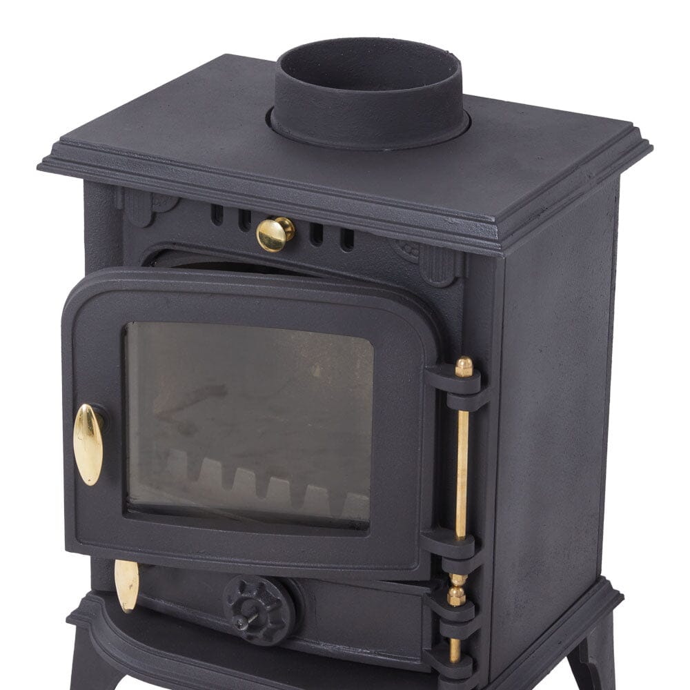 Victorian Cast Iron Fireplace – Vintage Wood Burning Fireplace with Insert & Surround Living and Home 