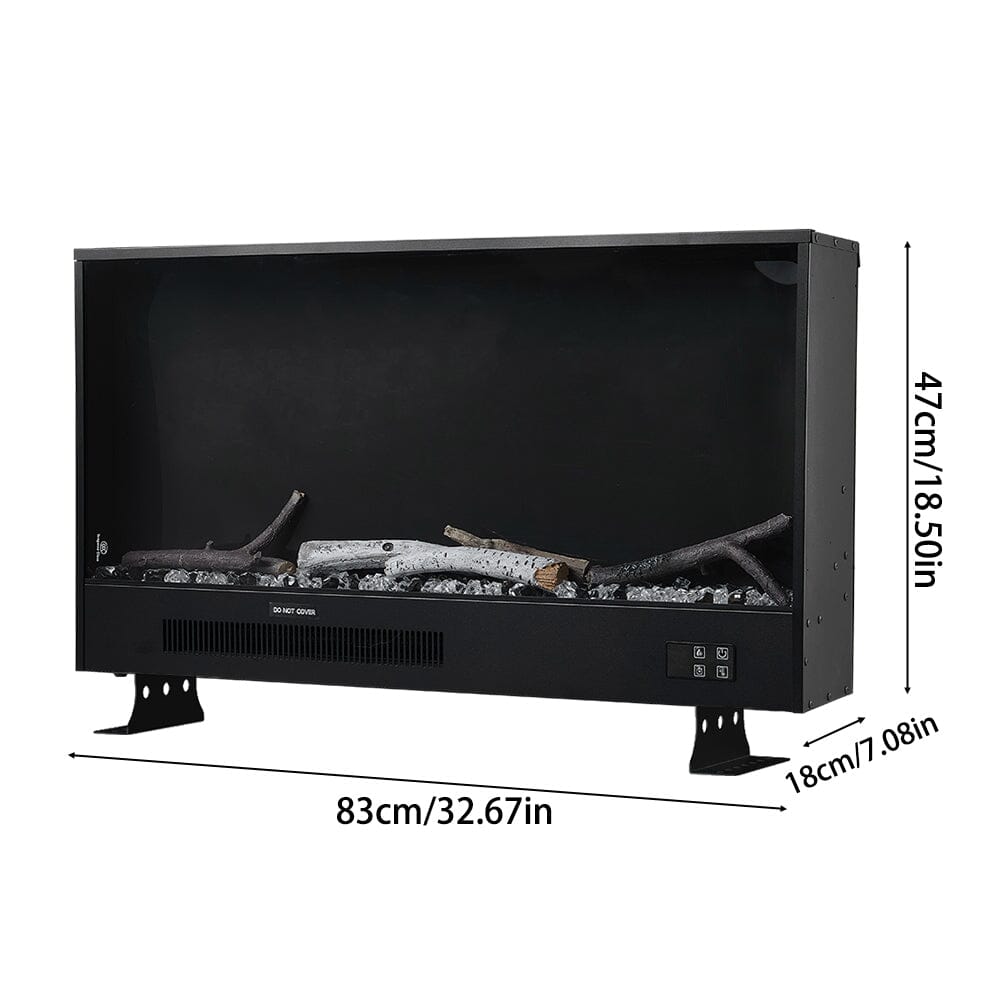33/46/58inch WiFi Electric Fireplace with LED Display & Realistic Flame Effect Living and Home 