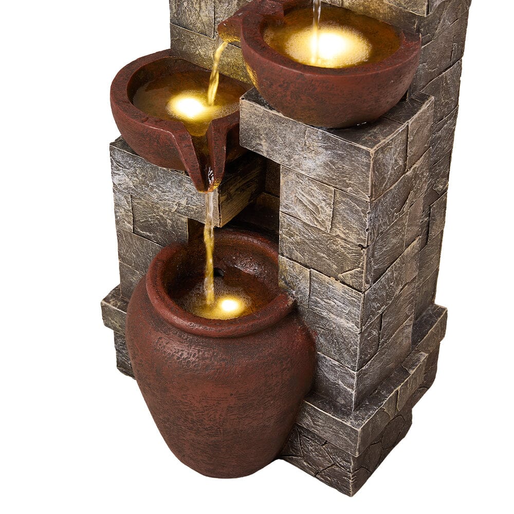 Outdoor Garden Water Feature with 2.4W Solar Water Pump Living and Home 