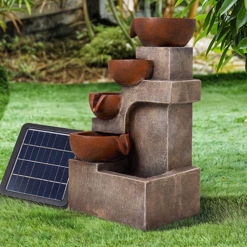Outdoor Garden Water Feature with 2.4W Solar Water Pump Living and Home 