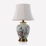 Lightsin Vintage Ceramic Floral Table Lamp with Copper Base for Bedside and Table Lighting Lightsin UK 