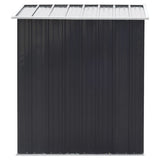 3X5 Metal Storage Shed with Rack Patio Garden Tool House Garden Sheds Living and Home 