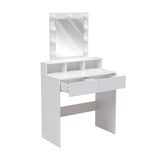 145cm H Makeup Dressing Table with Lighted Mirror Dressing Tables Living and Home 