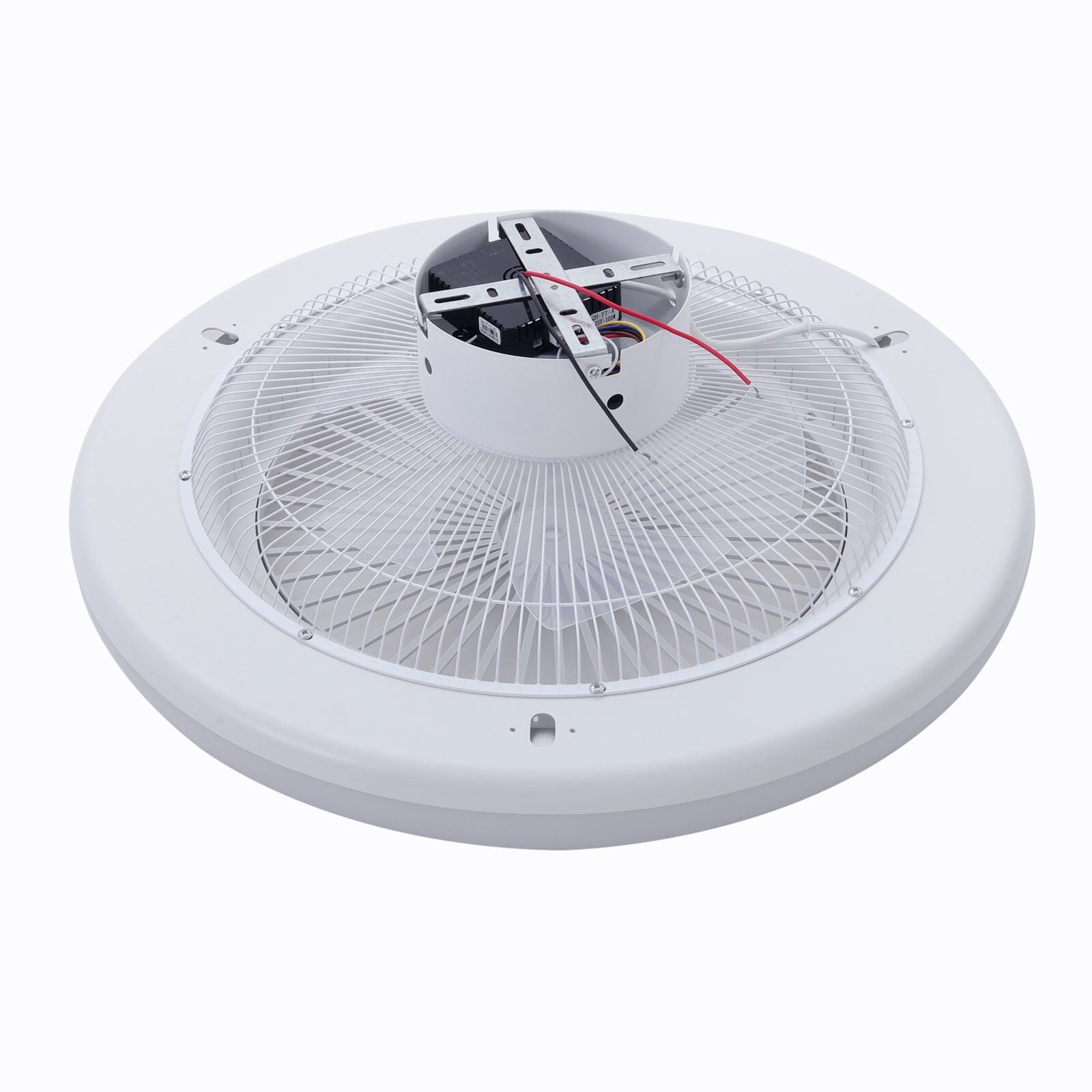Dia. 55cm Ceiling Fan w/75W LED Light Adjustable 3-Wind Speed Remote Control Ceiling Fans Living and Home 
