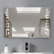 Modern Fog-Free LED Horizontal Bathroom Mirror, Surface Mount Living and Home 
