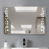 Modern Fog-Free LED Horizontal Bathroom Mirror, Surface Mount Living and Home 
