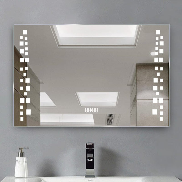 Modern Fog-Free LED Horizontal Bathroom Mirror, Surface Mount Living and Home 