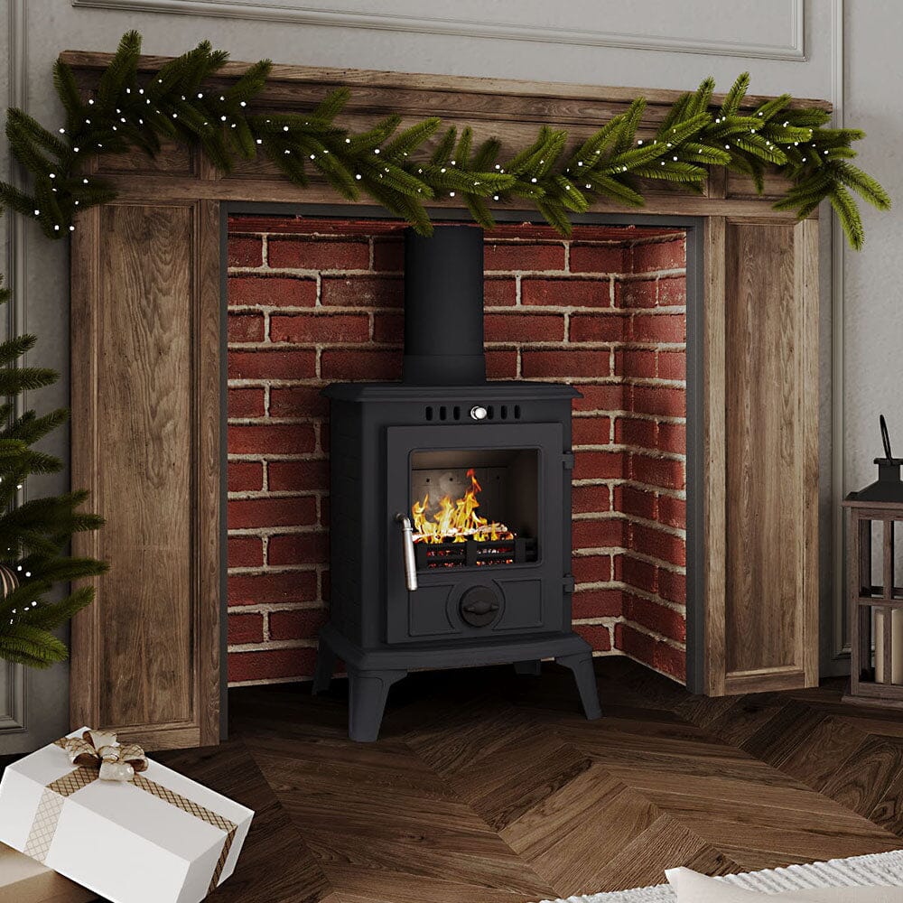 Smallbee Cast Iron Fireplace – Victorian Style Wood Burning Fireplace Insert & Freestanding Heater Smallbee UK 