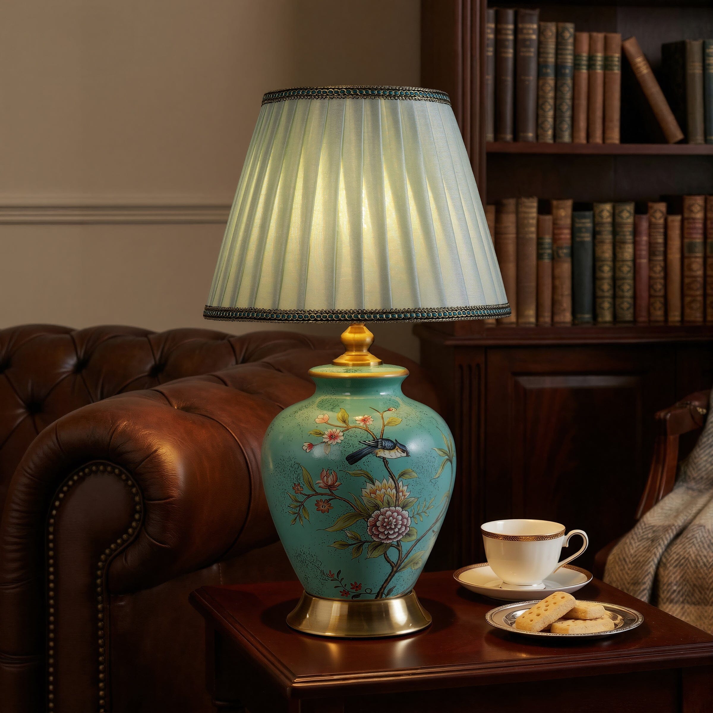 Lightsin Chinoiserie Hand-Painted Ceramic Table Lamp Collection Lightsin UK 