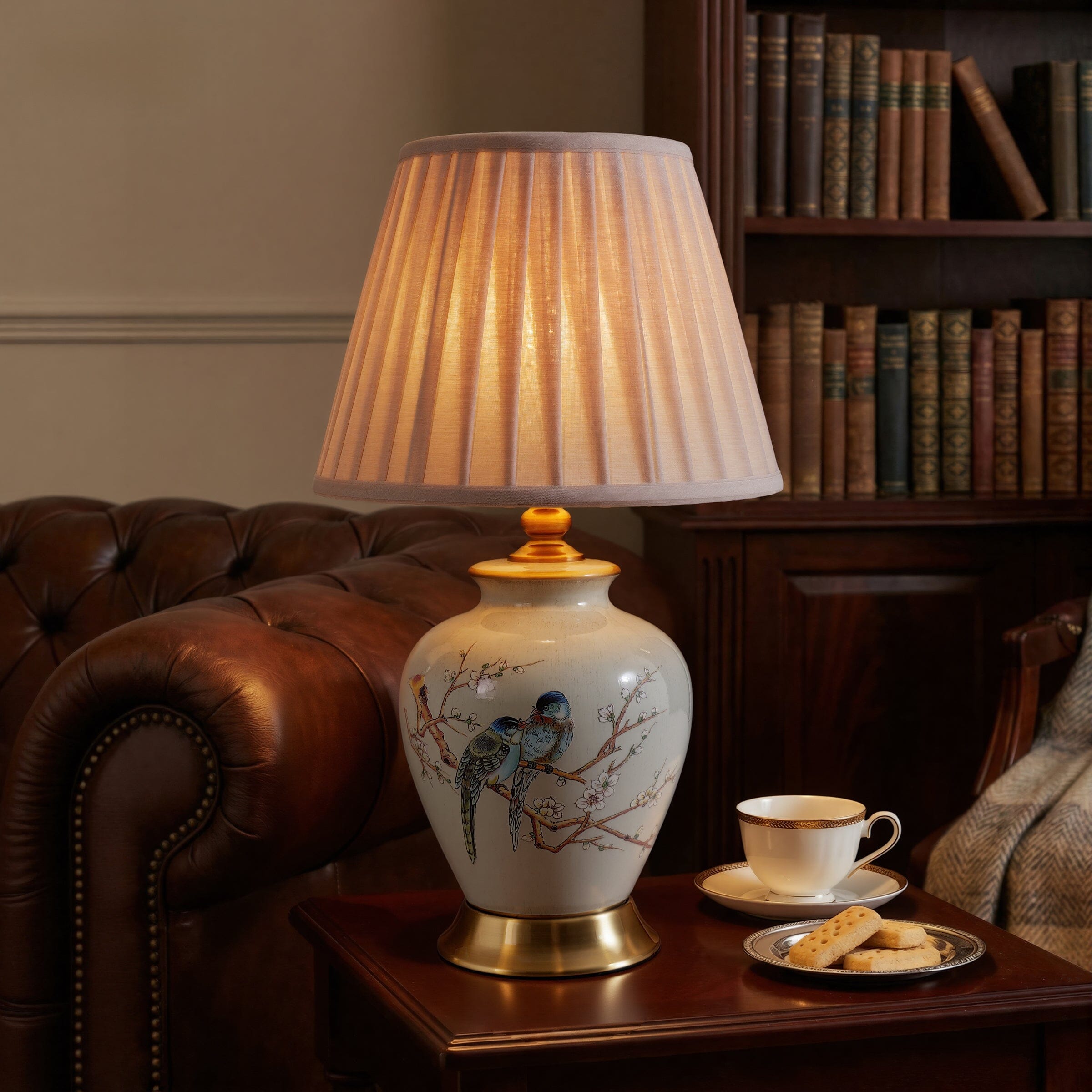 Lightsin Chinoiserie Hand-Painted Ceramic Table Lamp Collection Lightsin UK 